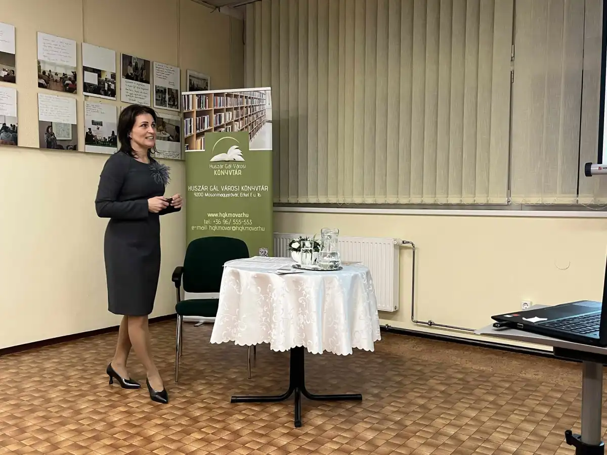 Igazi Barbara-személyiségfejelsztő előadása a mosonmagyaróvári könyvtárban